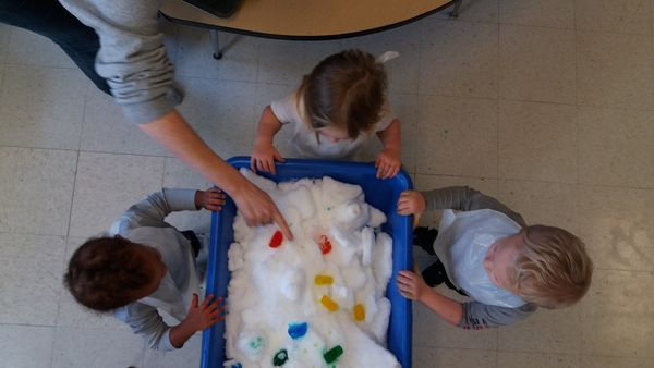 Snow Exploration with Food Dye!