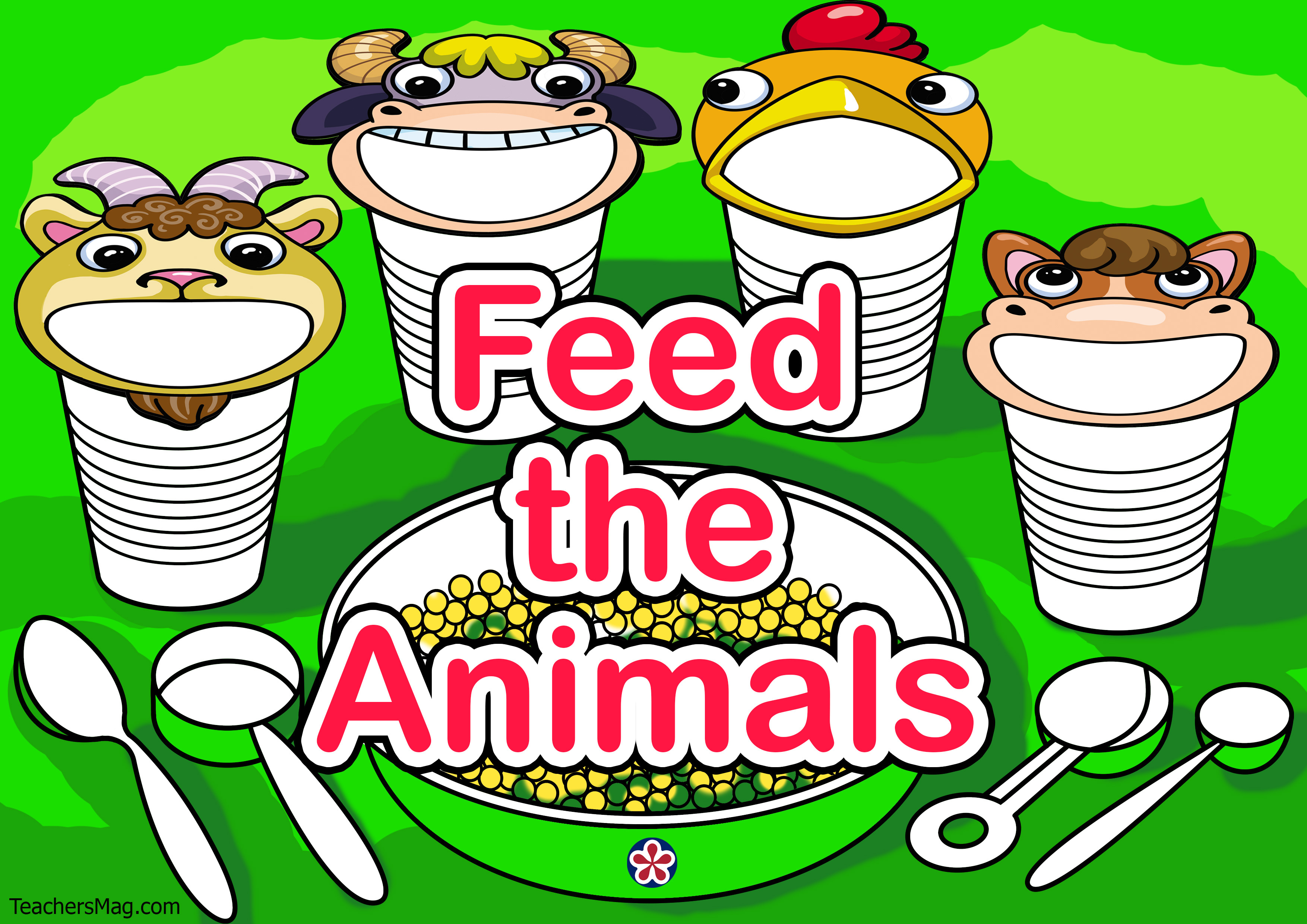 Feed The Animals Free Printable Pdf