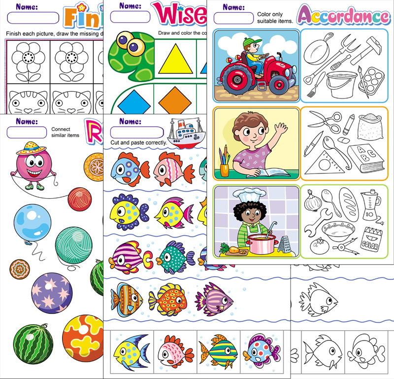 Logic-Themed Worksheets for Kindergarten. TeachersMag.com