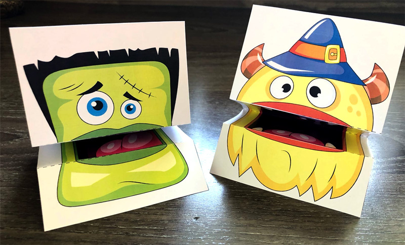 Printable Halloween Puppets