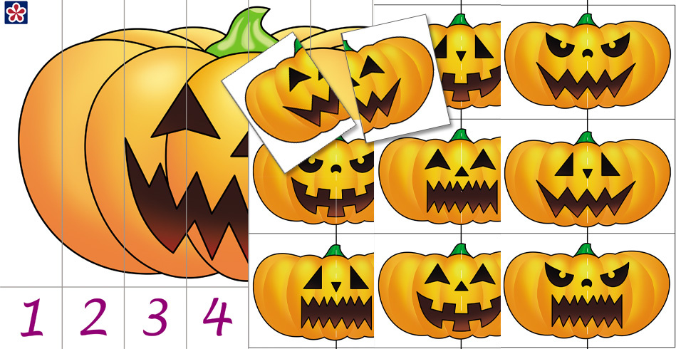 Free Printable Pumpkin Matching Puzzles