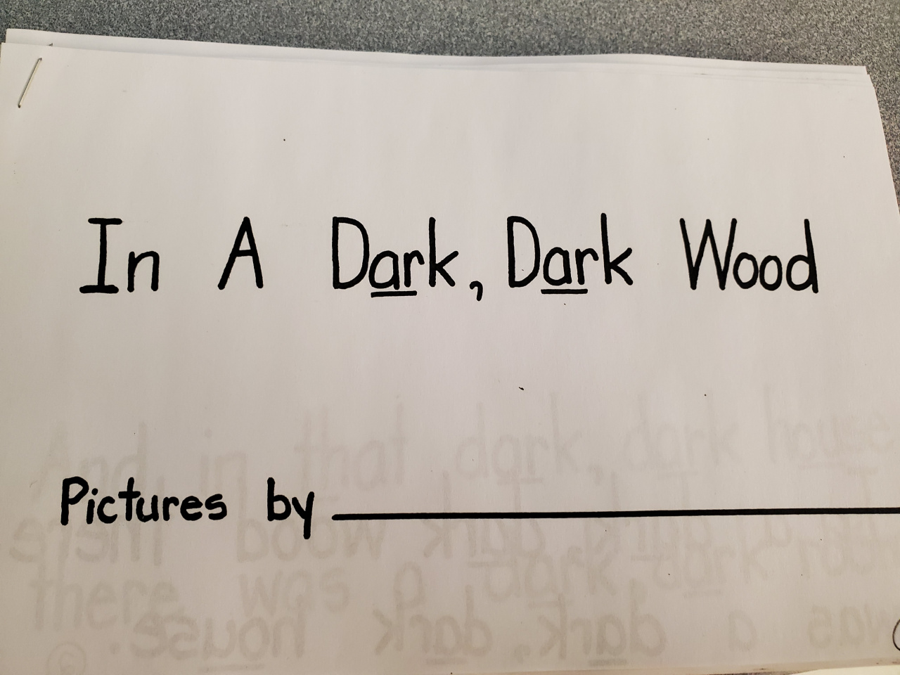 in a dark dark wood book summary