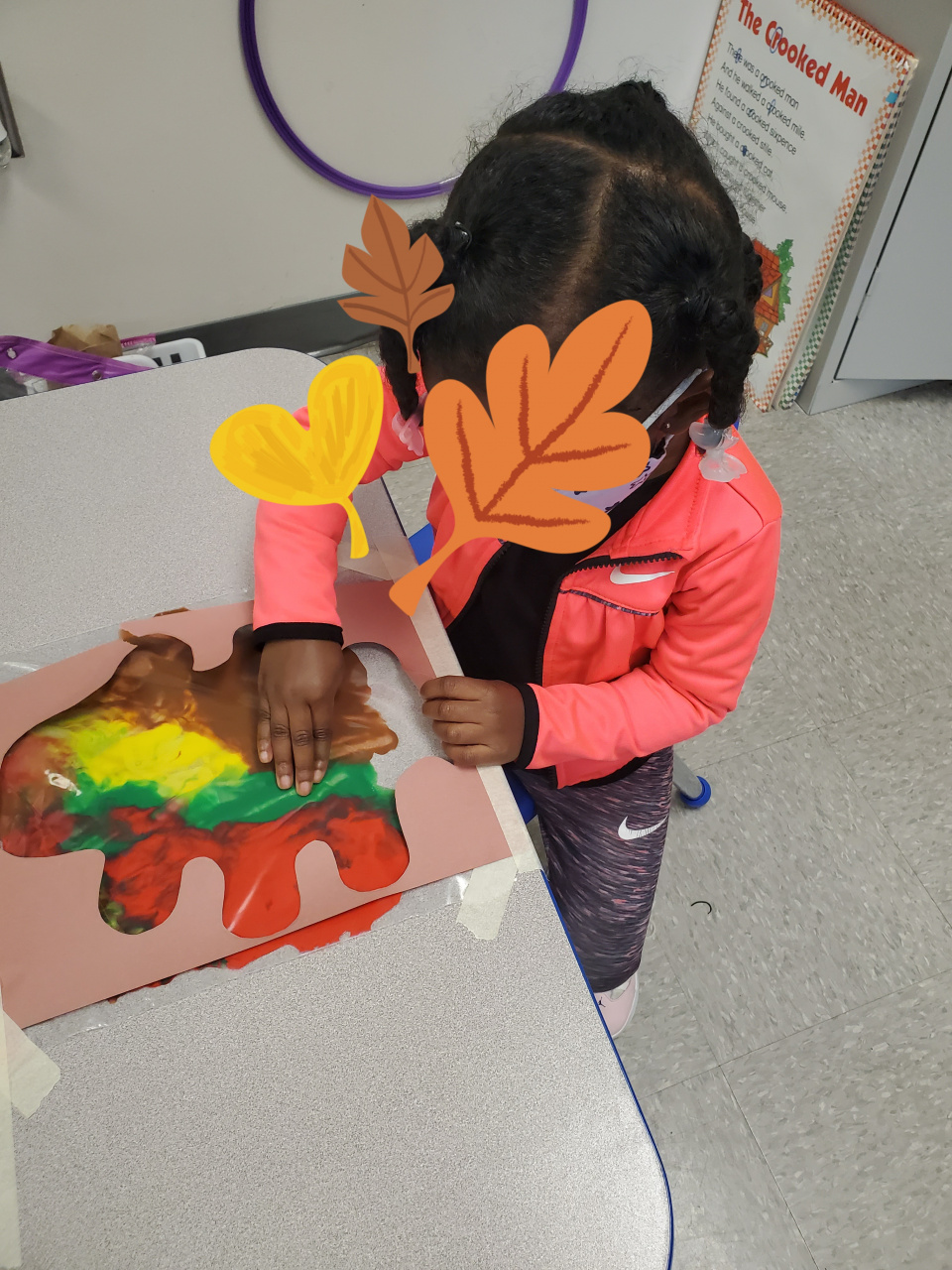 Mess-Free Sensory Fall Leaf Painting for Toddlers