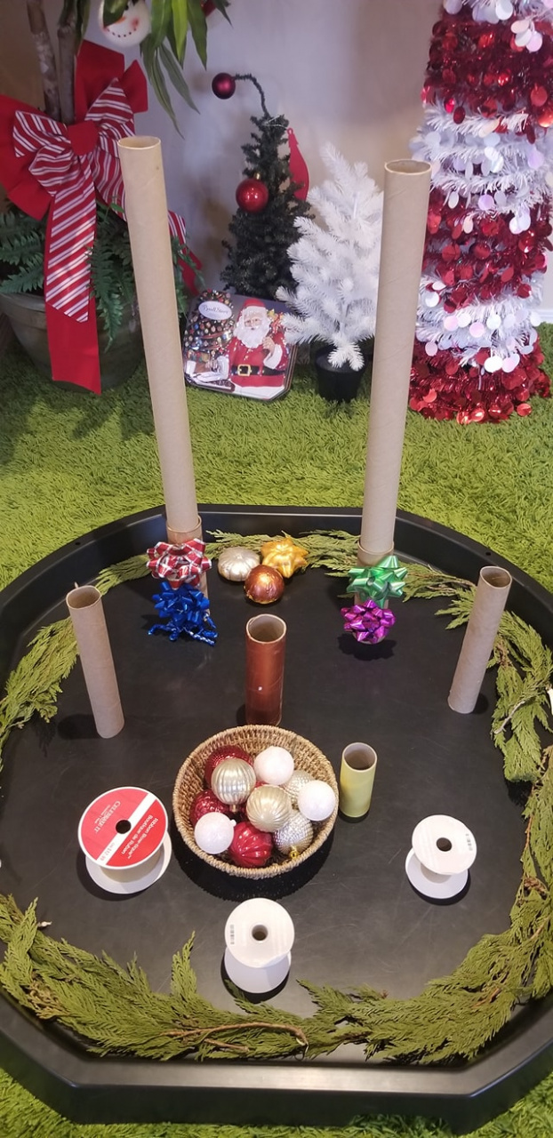 Holiday STEM Activity With Wrapping Paper Tubes