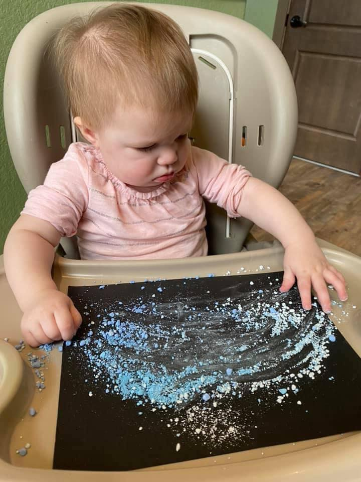 Chalk Exploration Activity for Infants