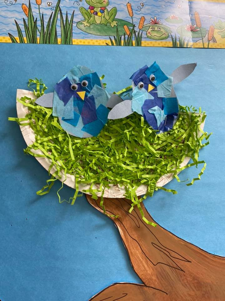 Bluebirds' Nest Craft