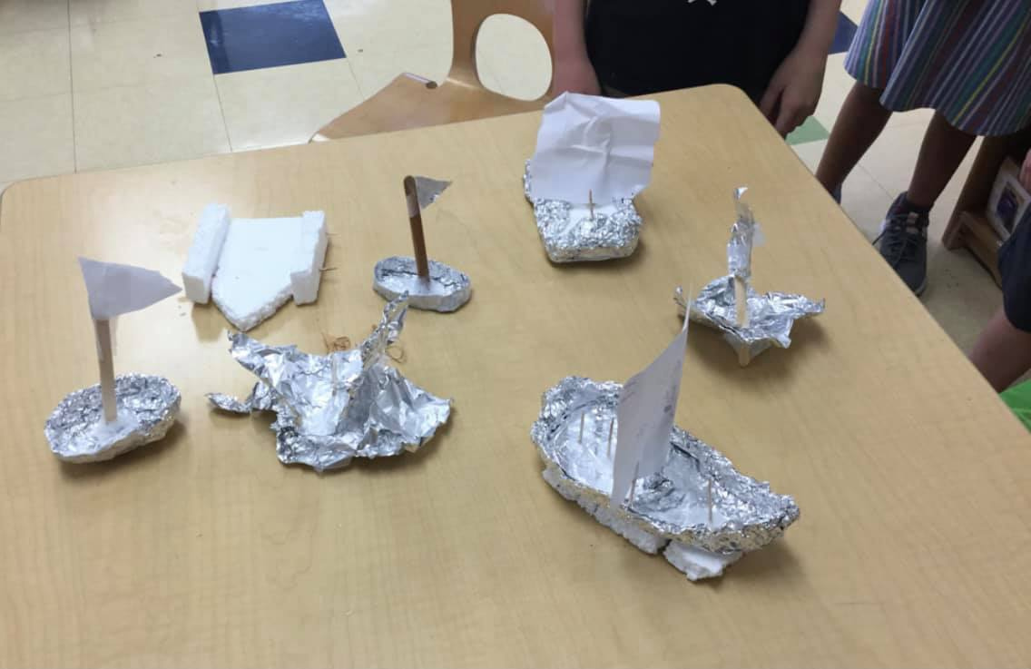 Foil and Styrofoam Boat Experiment
