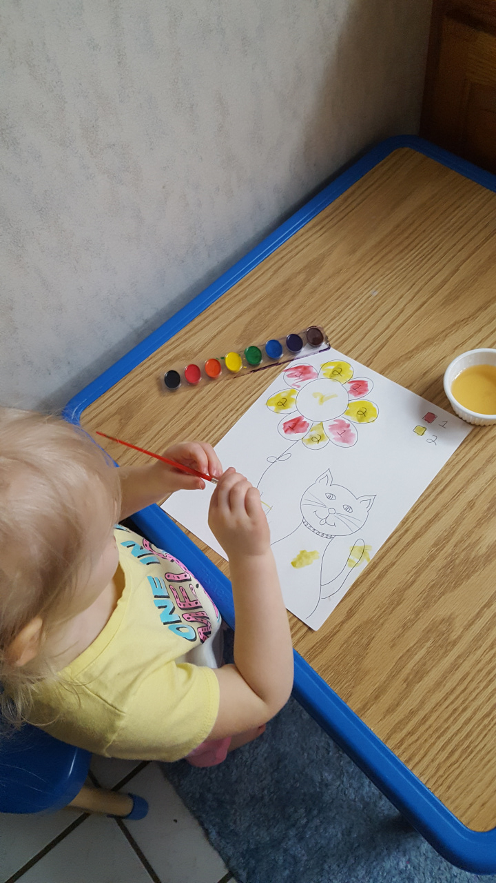 Learning numbers and colors!