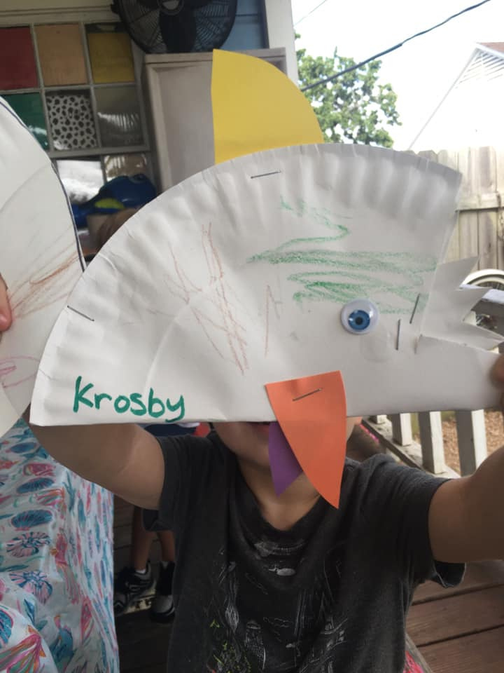 Paper Plate Shark Craft.