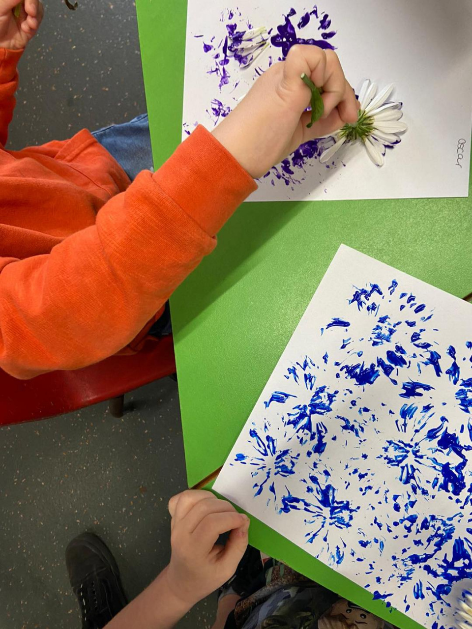 Painting with Flower Petals.