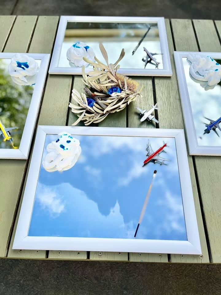 Mirrors and Airplanes Art Activity