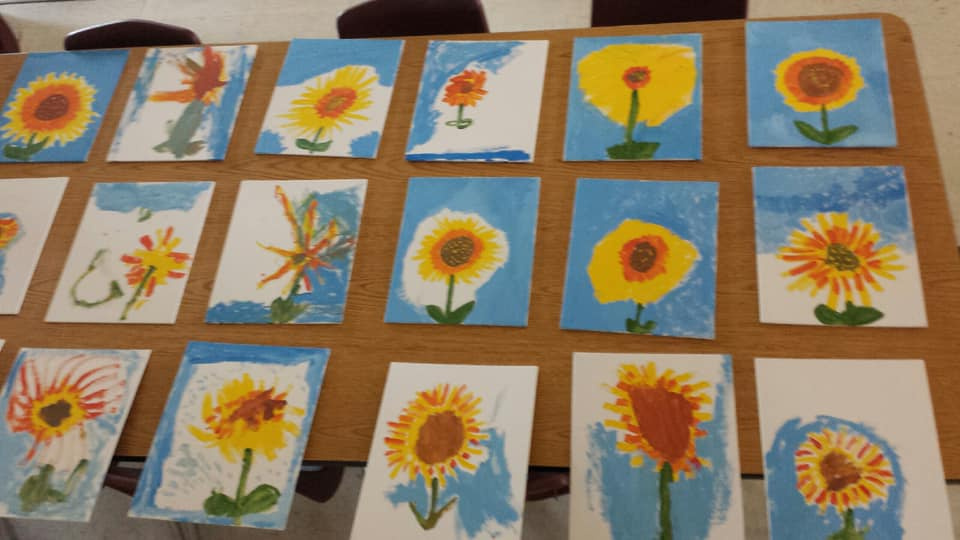 Summertime Sunflower Painting Activity
