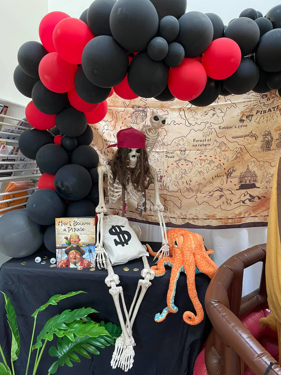 Pirate-Themed School Decorations for Halloween.