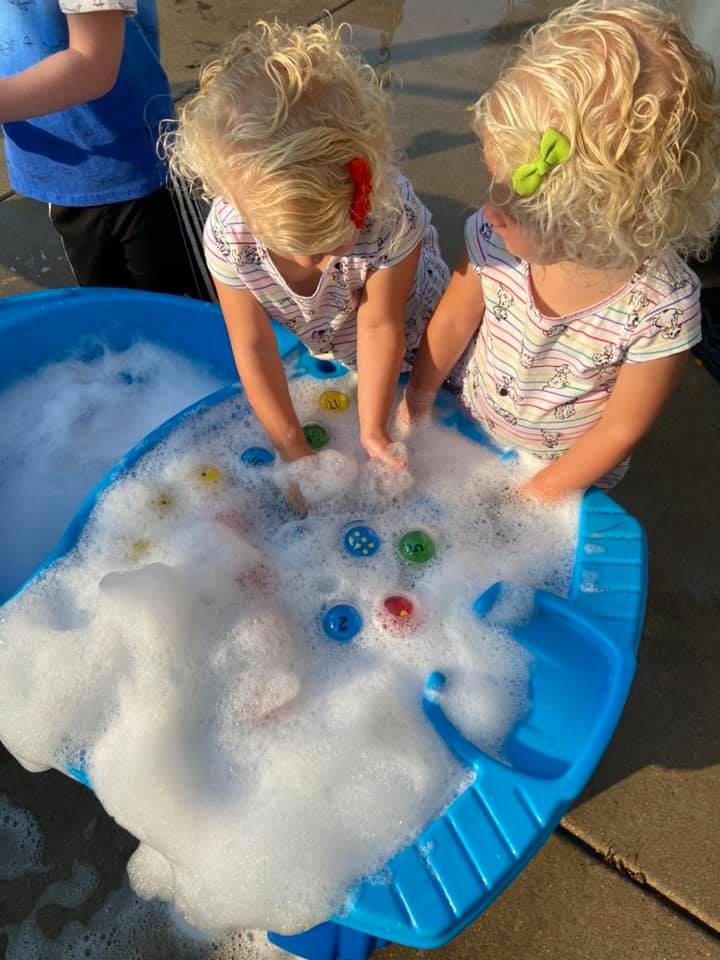 Alphabet and Number Sensory Play With Water Tables