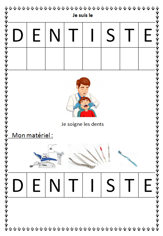 Discovering the dentist job, our teeths , how to brush our teeths (french)
Découvrir le métier de dentiste, nos dents