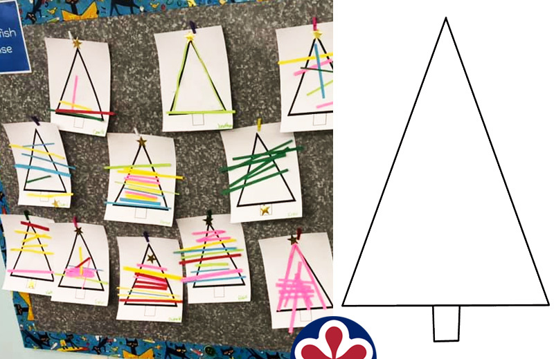 Paper Strips Christmas Tree Crafts