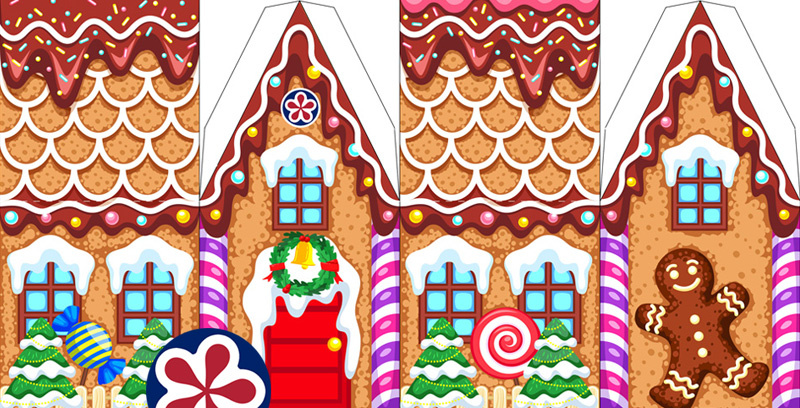 Free Printable Gingerbread House Template
