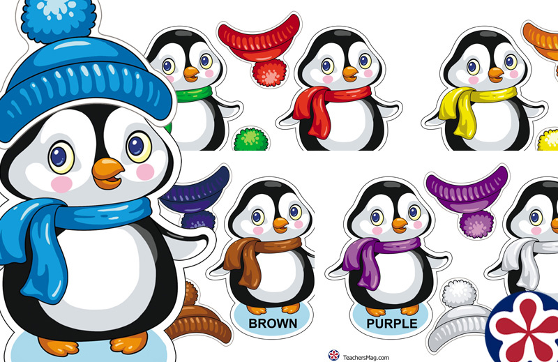 Penguin Color Matching Activities for Toddlers