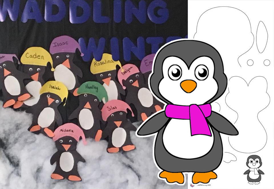 Penguins Week: Craft Template, Activity, Facts, and Dance Song!