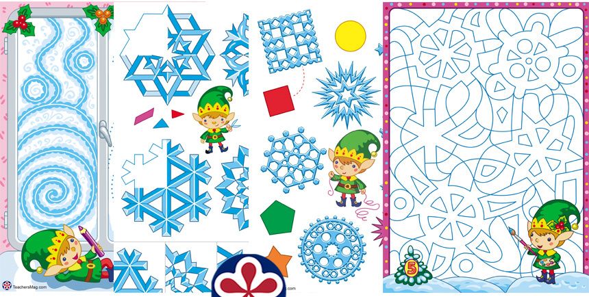 Snowflakes Preschool Worksheets