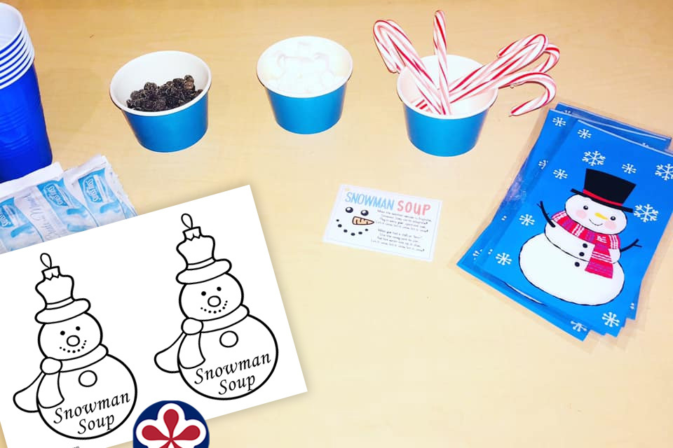 Snowman Soup Recipe with Printable Gift Tags