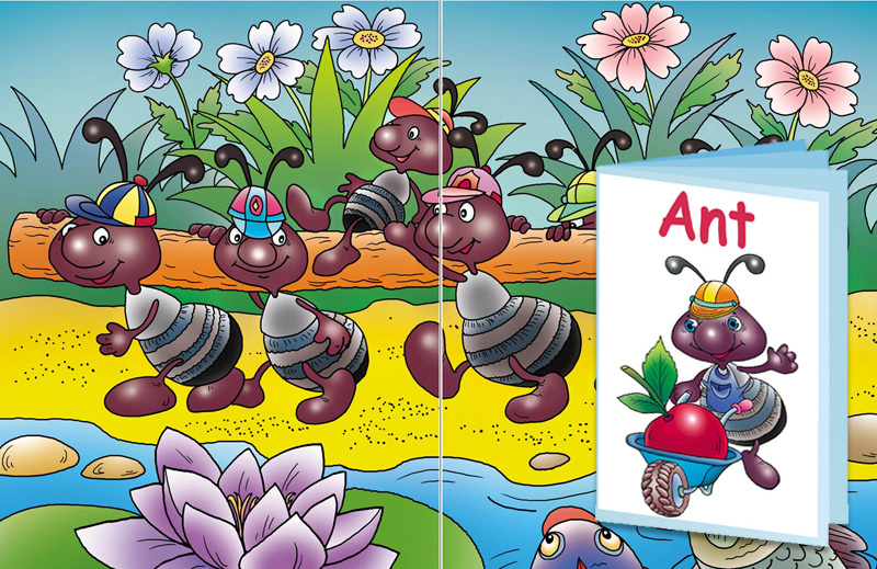 Ants Story Sequencing Pictures and Coloring Pages