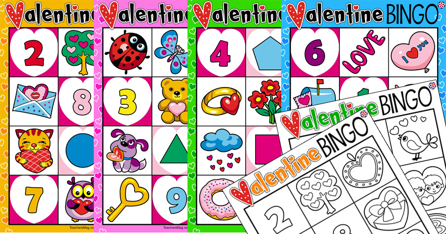 Valentine's Day Bingo for Preschoolers