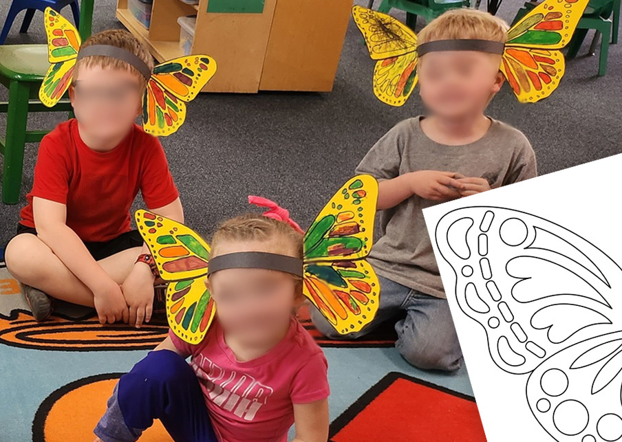 Butterfly Headband Craft for Preschoolers