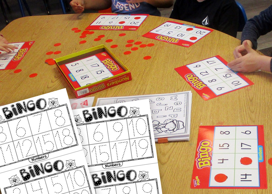 Bingo with a Twist - Number Tracing Worksheets