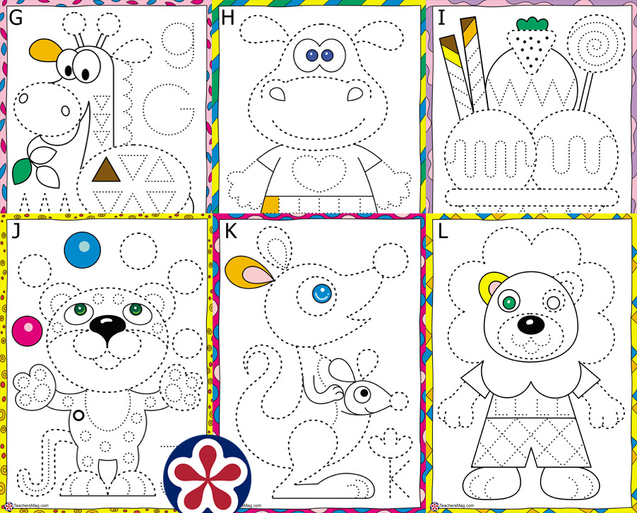 Printable Tracing Coloring Pages