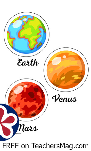 solar system cut out template