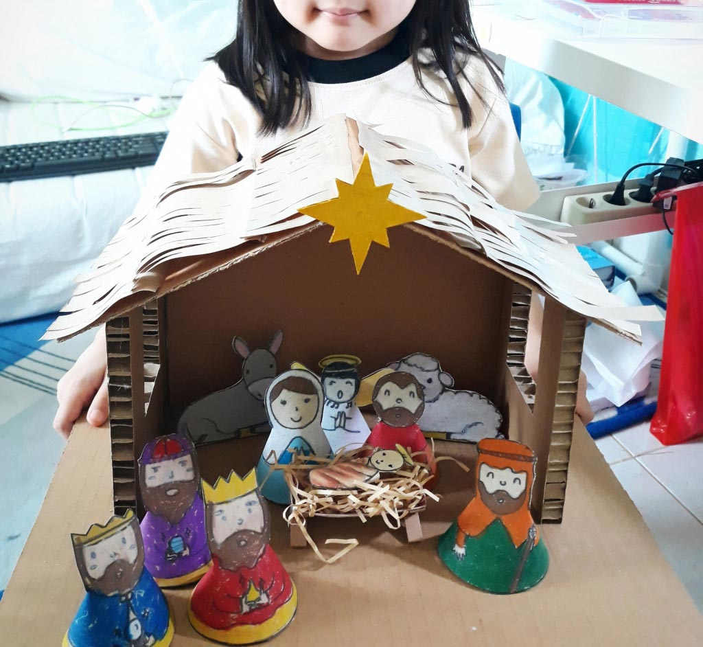 Cardboard Nativity Puppet