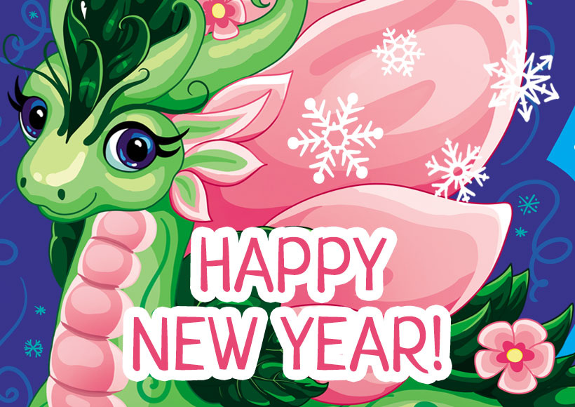 Welcoming the Year of the Dragon: Free 2024 New Year Poster and Card Printables!