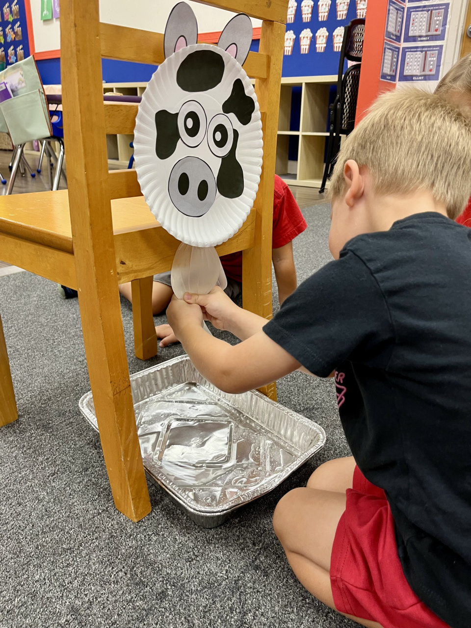 Milk the Cow for Down on the Farm Preschool Fun