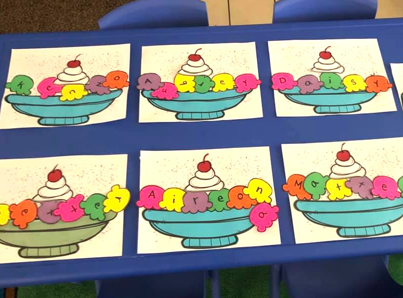 Ice Cream Theme Preschool Activities in Classroom