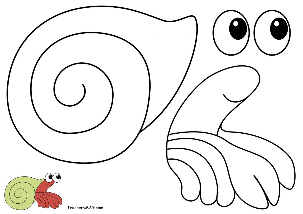 Hermit Crab Printable Template