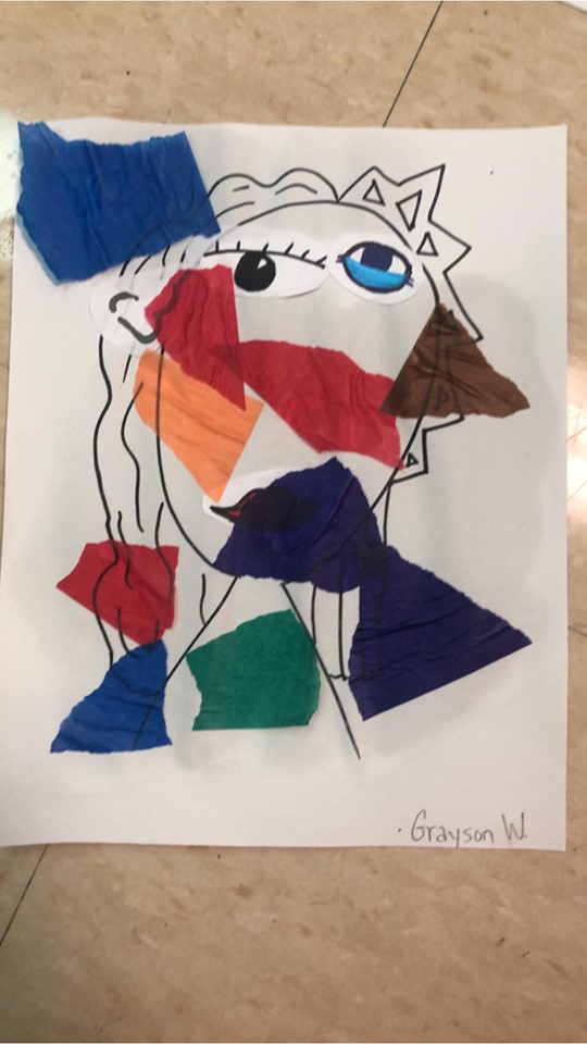 Preschool Art: Picasso Portraits