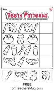 Dental Health Worksheets for Preschool and Kindergarten | TeachersMag.com