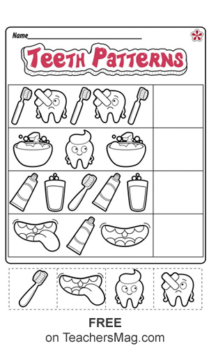 Dental Health Worksheets For Preschool And Kindergarten Teachersmag Com