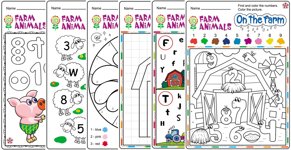 Free Printable Farm Animal Worksheets for Preschoolers