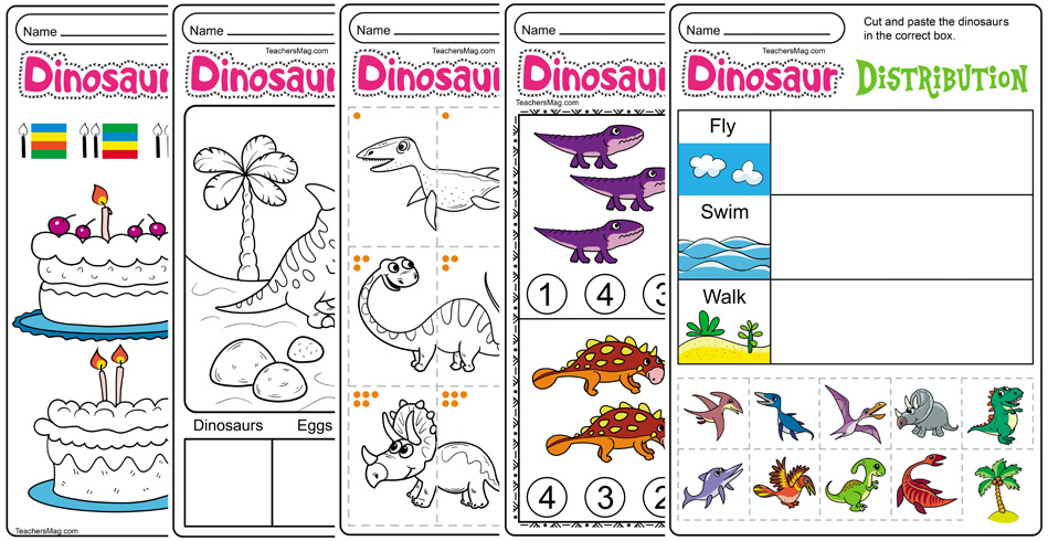 Free Printable Dinosaur Worksheets