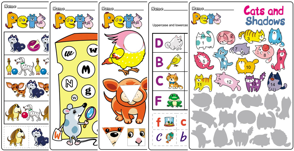 Pet Worksheets and Activities for Kindergarten