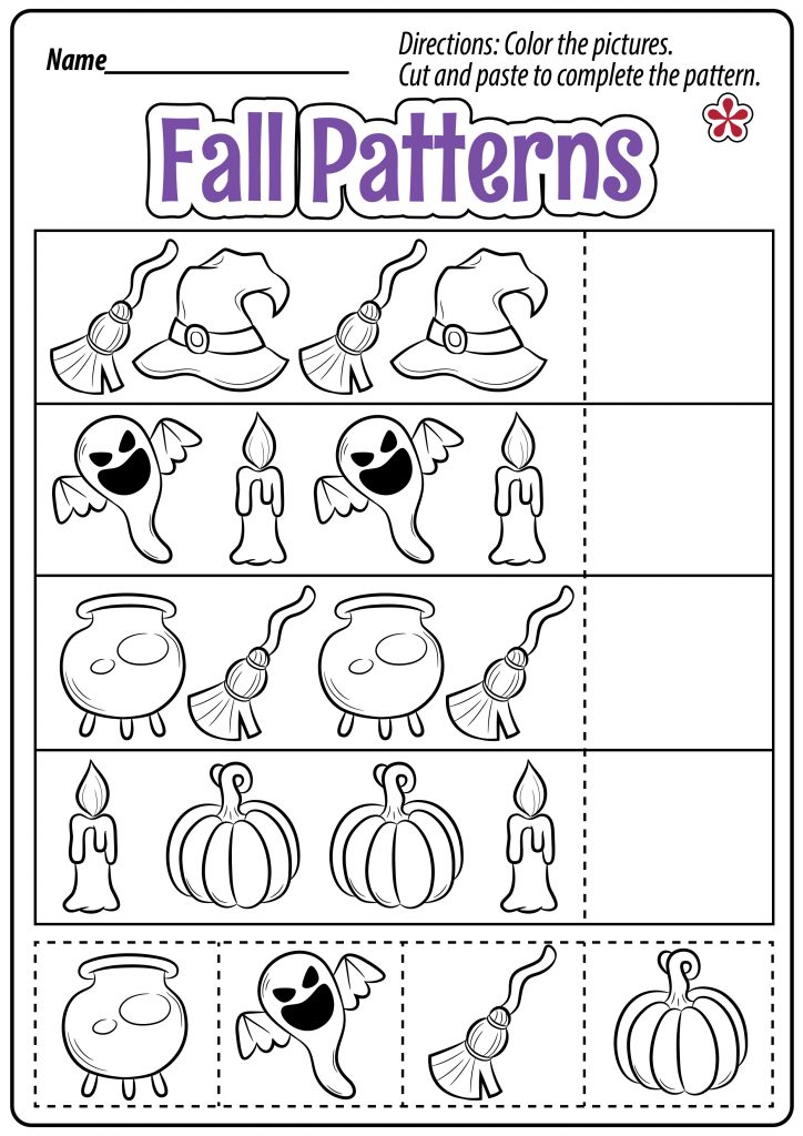 Fall Patterns Worksheets