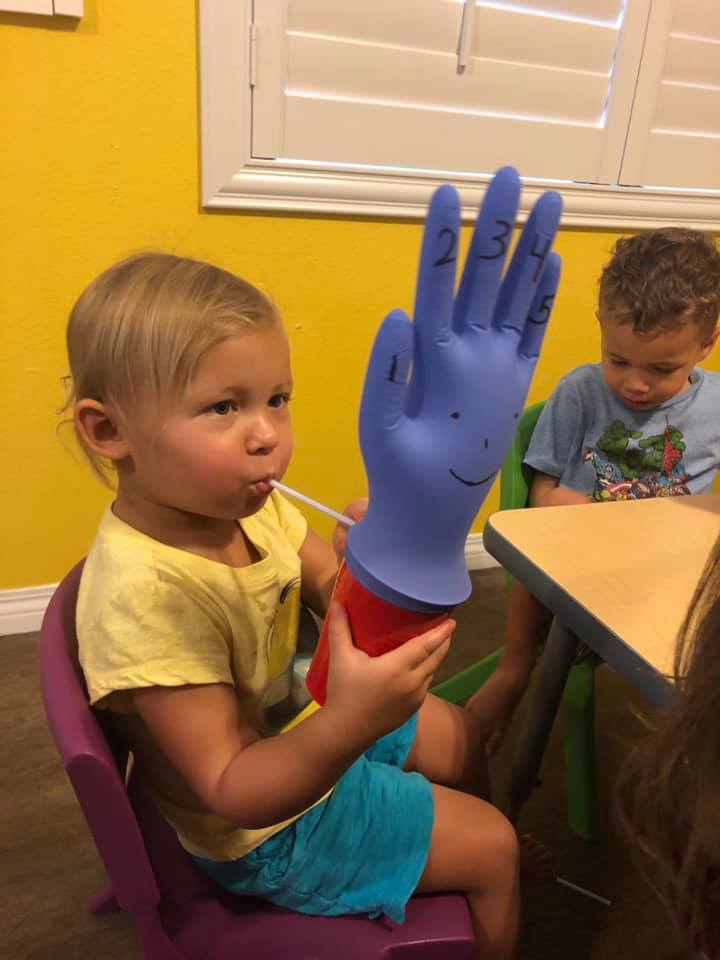 Rubber Glove Science Experiment for Preschoolers