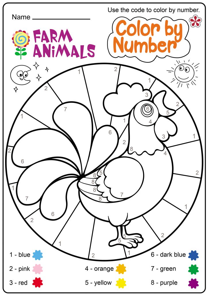 Farm Color by Number