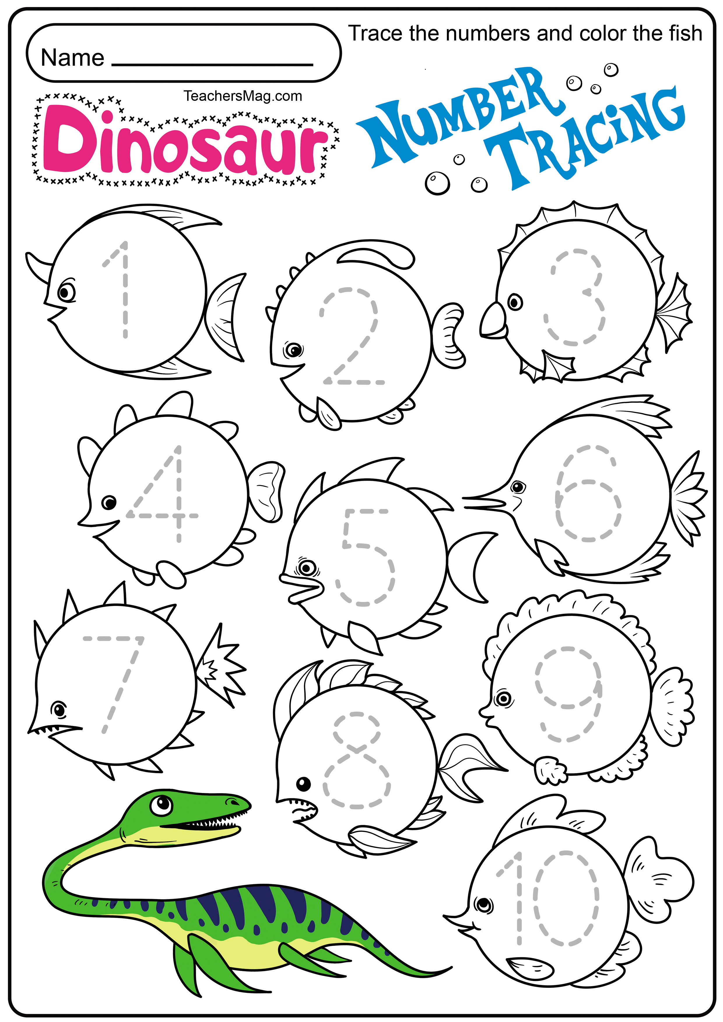 dinosaur-number-tracing-coloring-page-tracing-twisty-noodle-in-2020