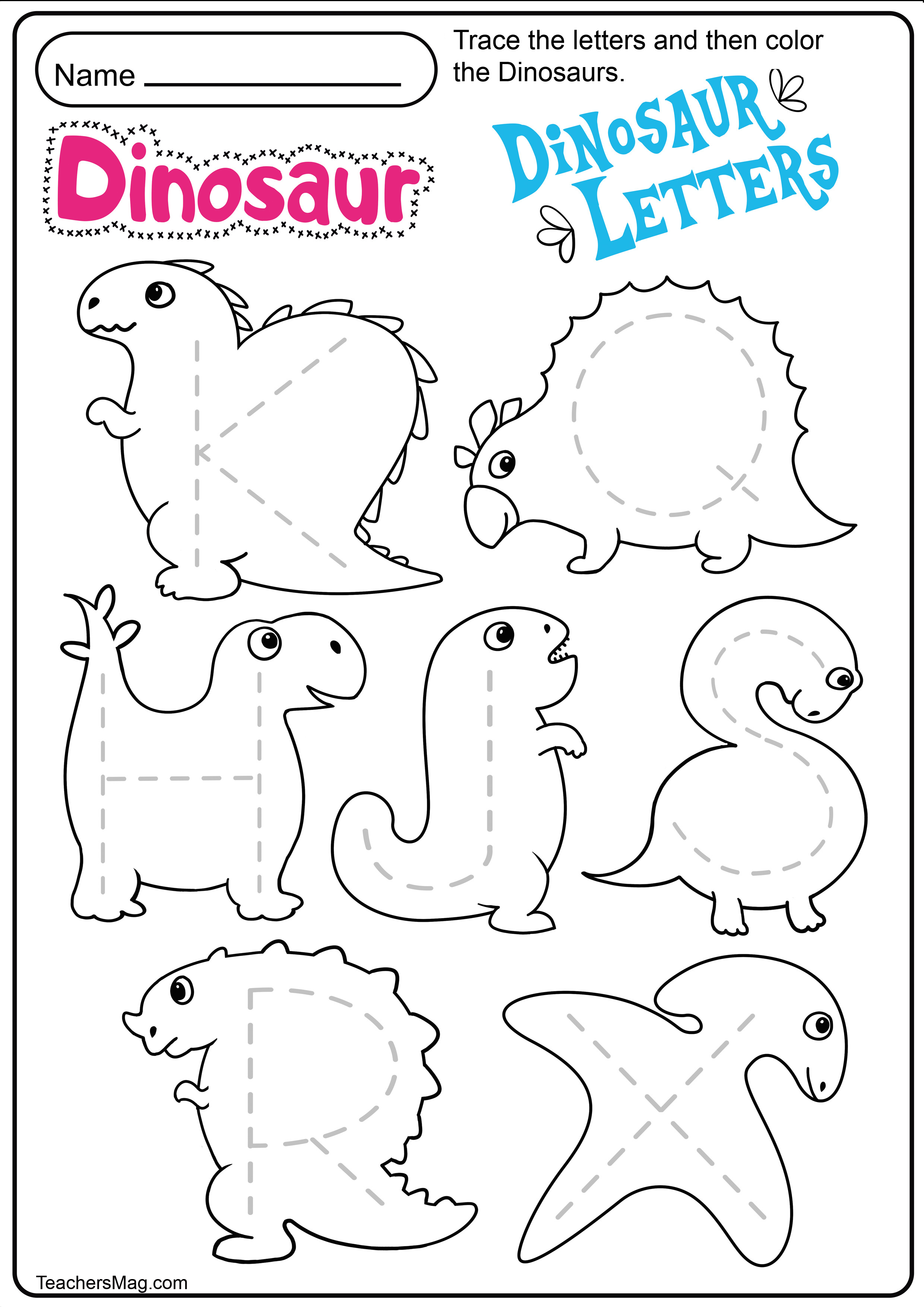 dinosaur-letters-number-tracing-worksheets-teachersmag