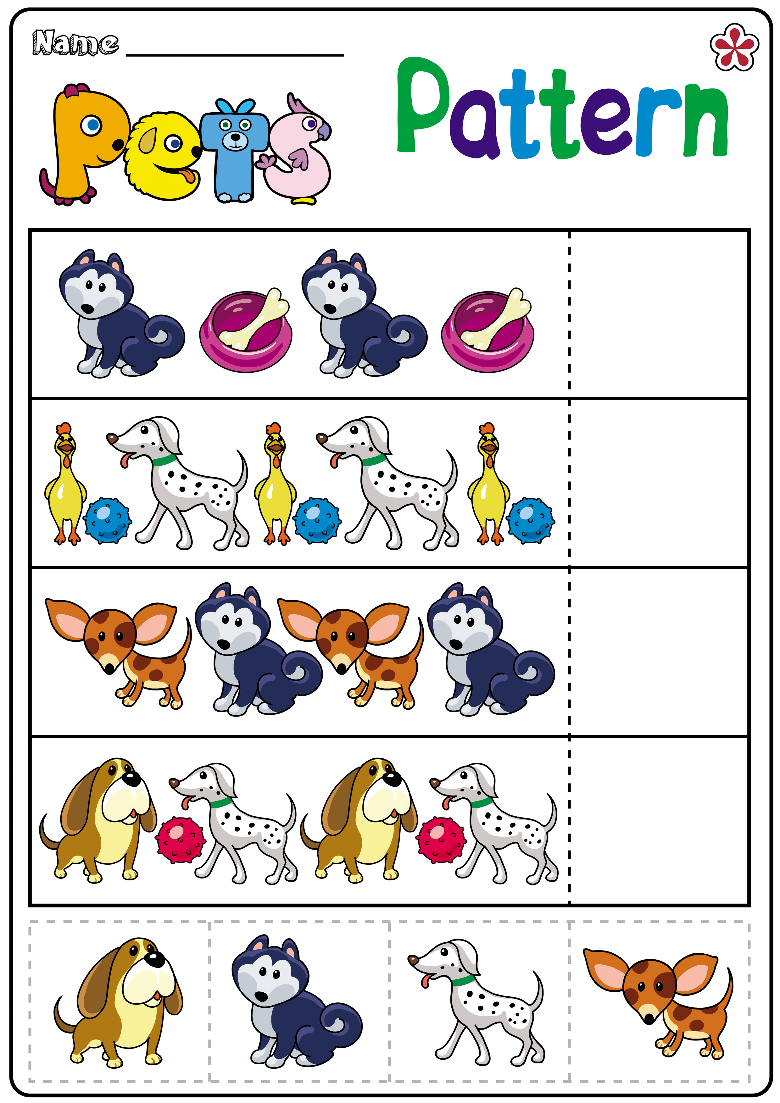 Pet Worksheets and Activities for Kindergarten