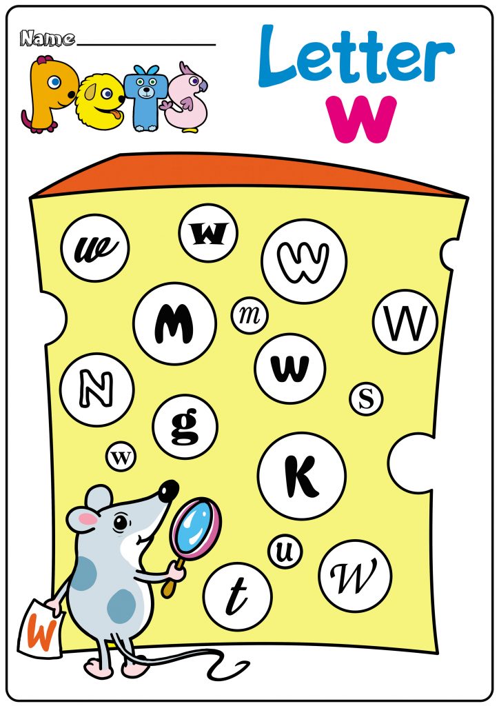 Letter W Worksheets