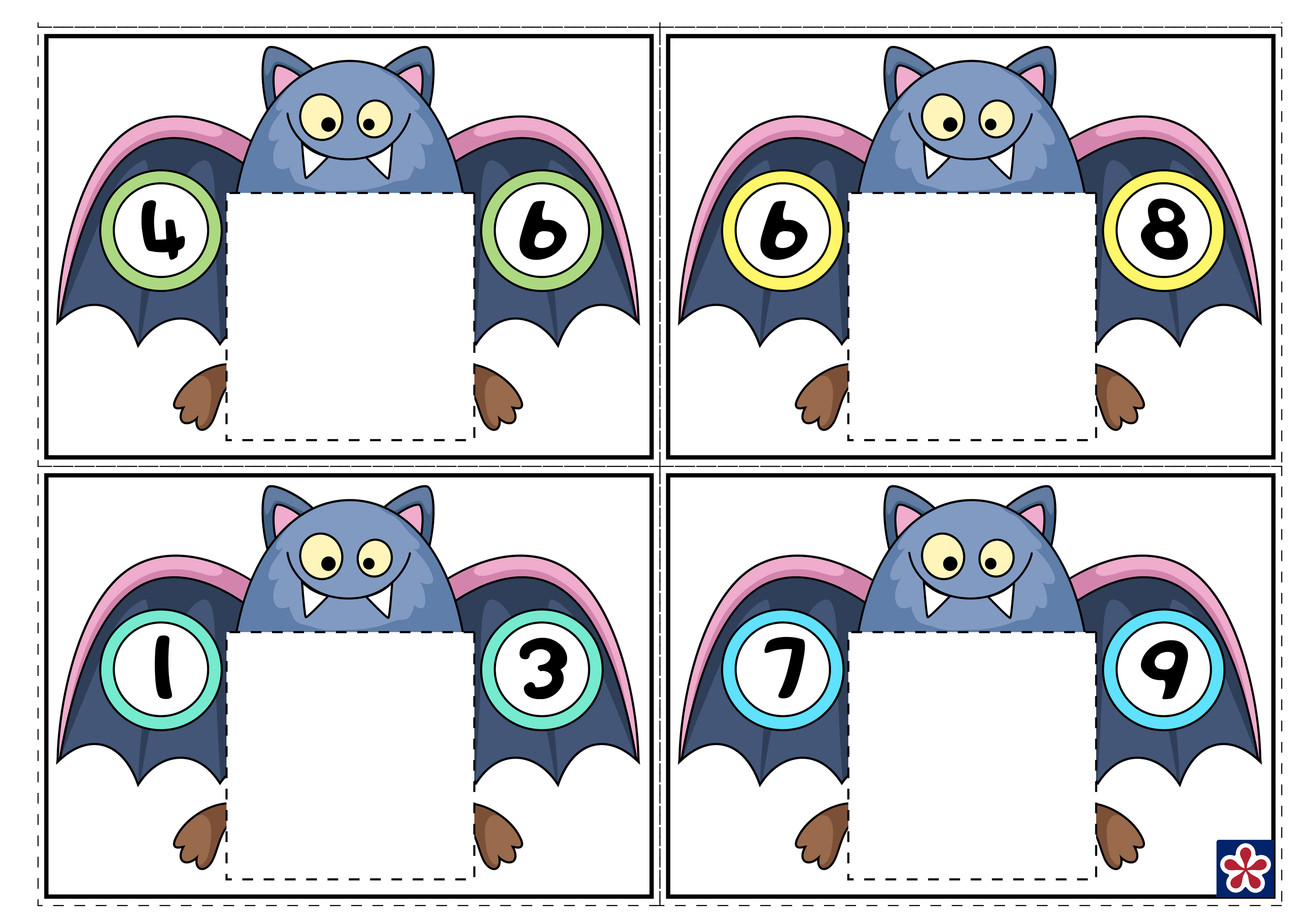 Bat-Themed Counting Worksheets for Preschool. TeachersMag.com